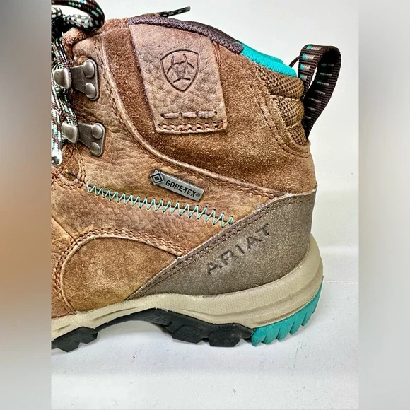 ARIAT Women's Skyline Brown Leather Waterproof Lace Up Hiking Boots Sz 7 B - Picture 5 of 11